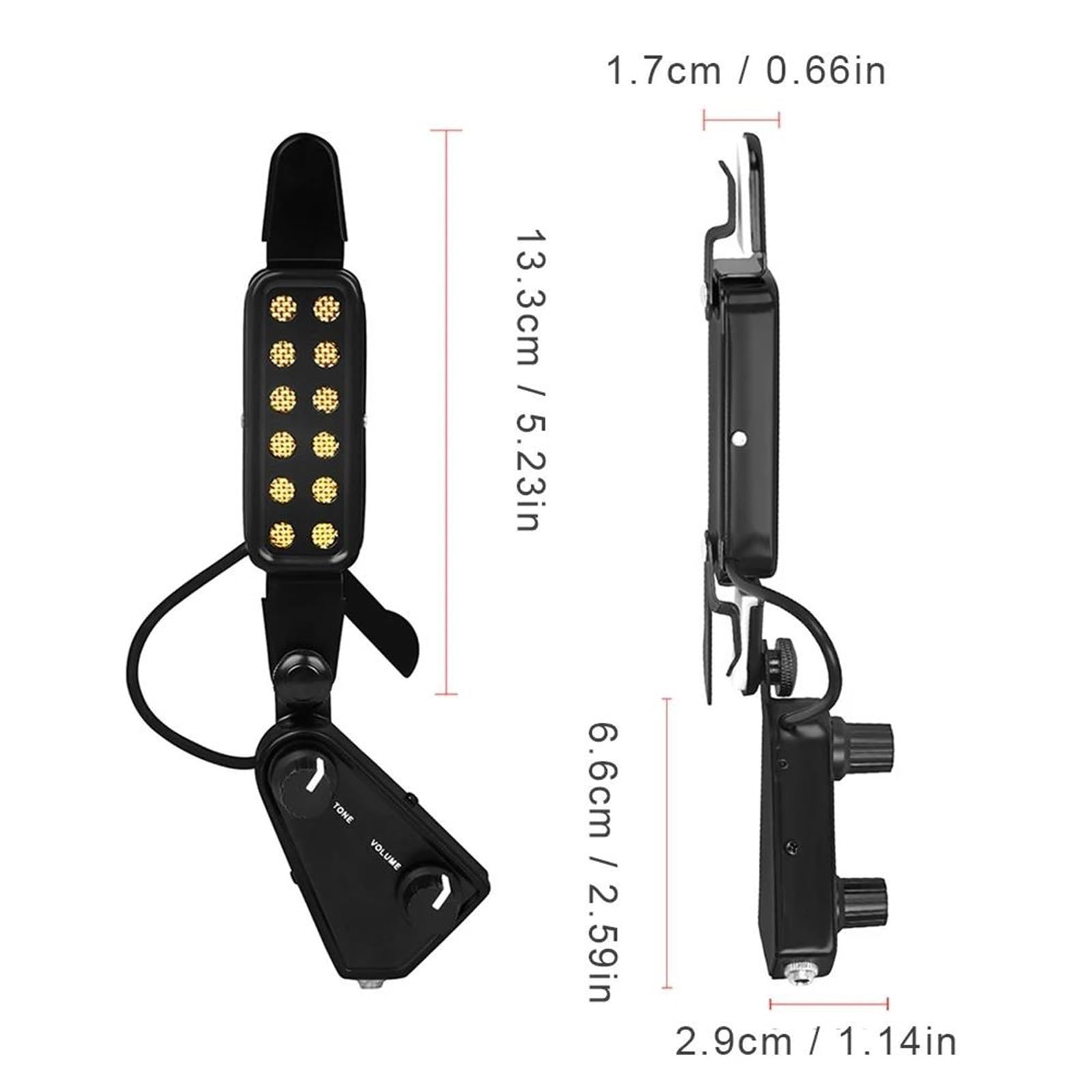 Pickup Per Chitarra Acustica Pickup Per Chitarra Acustica A 12 Fori Volume Regolabile Pickup Per Chitarra Amplificatore Trasduttore Parti Di Chitarra Accessori