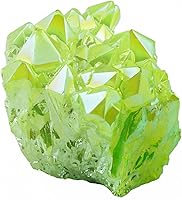 Vista 14 de Rockcloud - Escultura de cristal de cuarzo arcoíris con recubrimiento de titanio, geoda natural, druzy, piedra preciosa para decoración del hogar