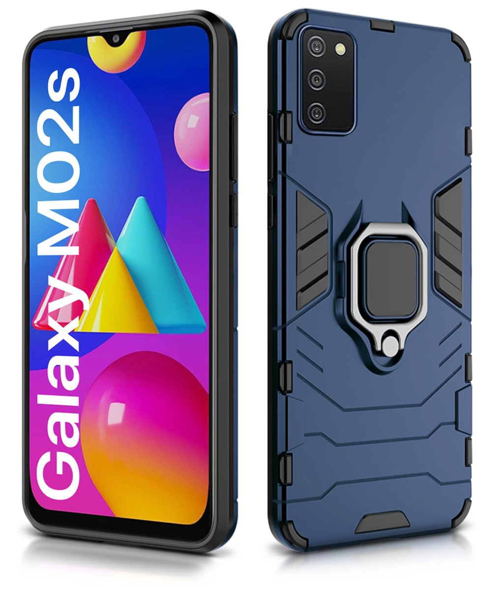 Samsung Galaxy M02s Shockproof Case - Blue -2