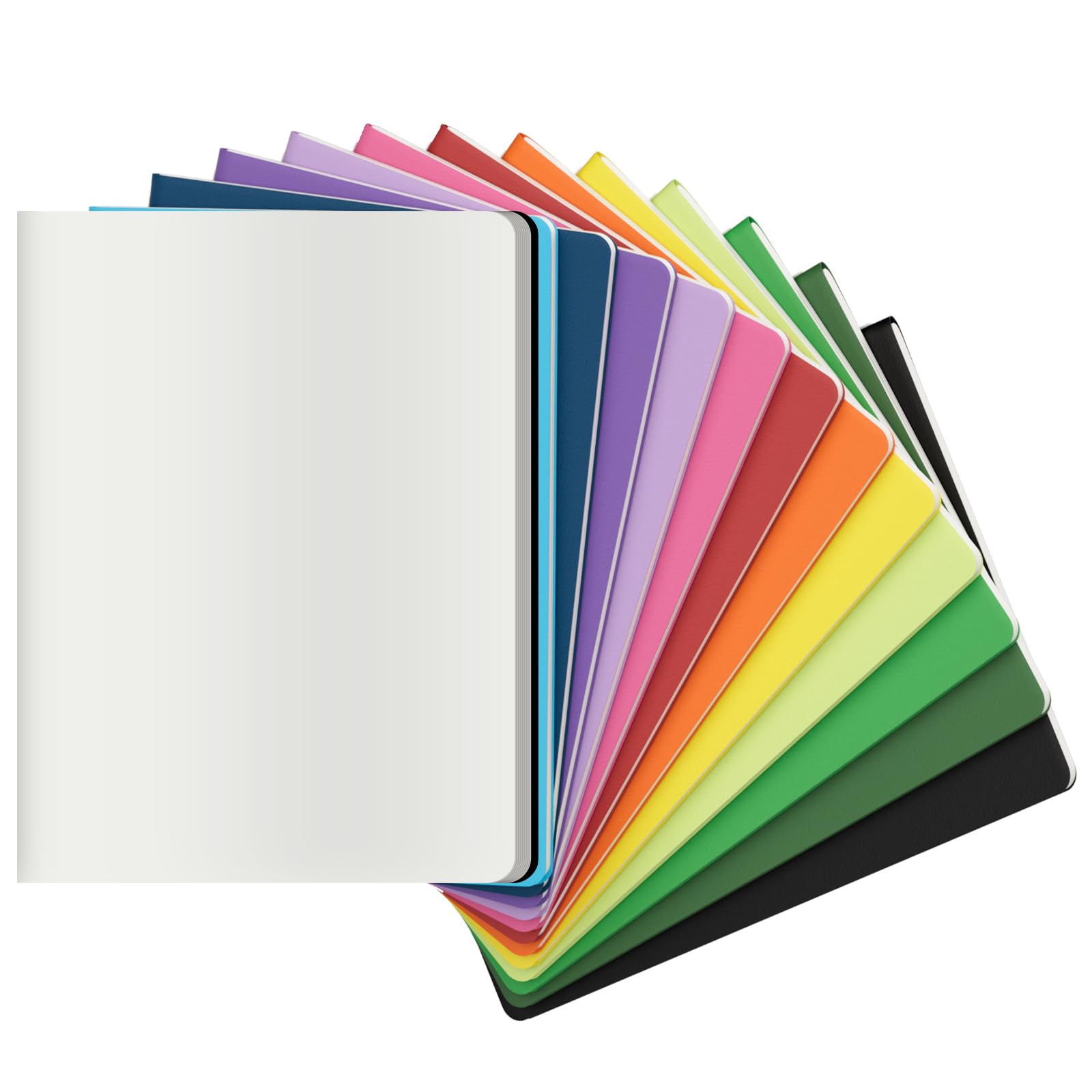 Grande taccuino colorato vuoto con carta spessa non foderata, 21,6 x 28 cm, 60 pagine, set di diari per viaggiatori, studenti, ufficio, album da disegno, diari di composizione e quaderni,