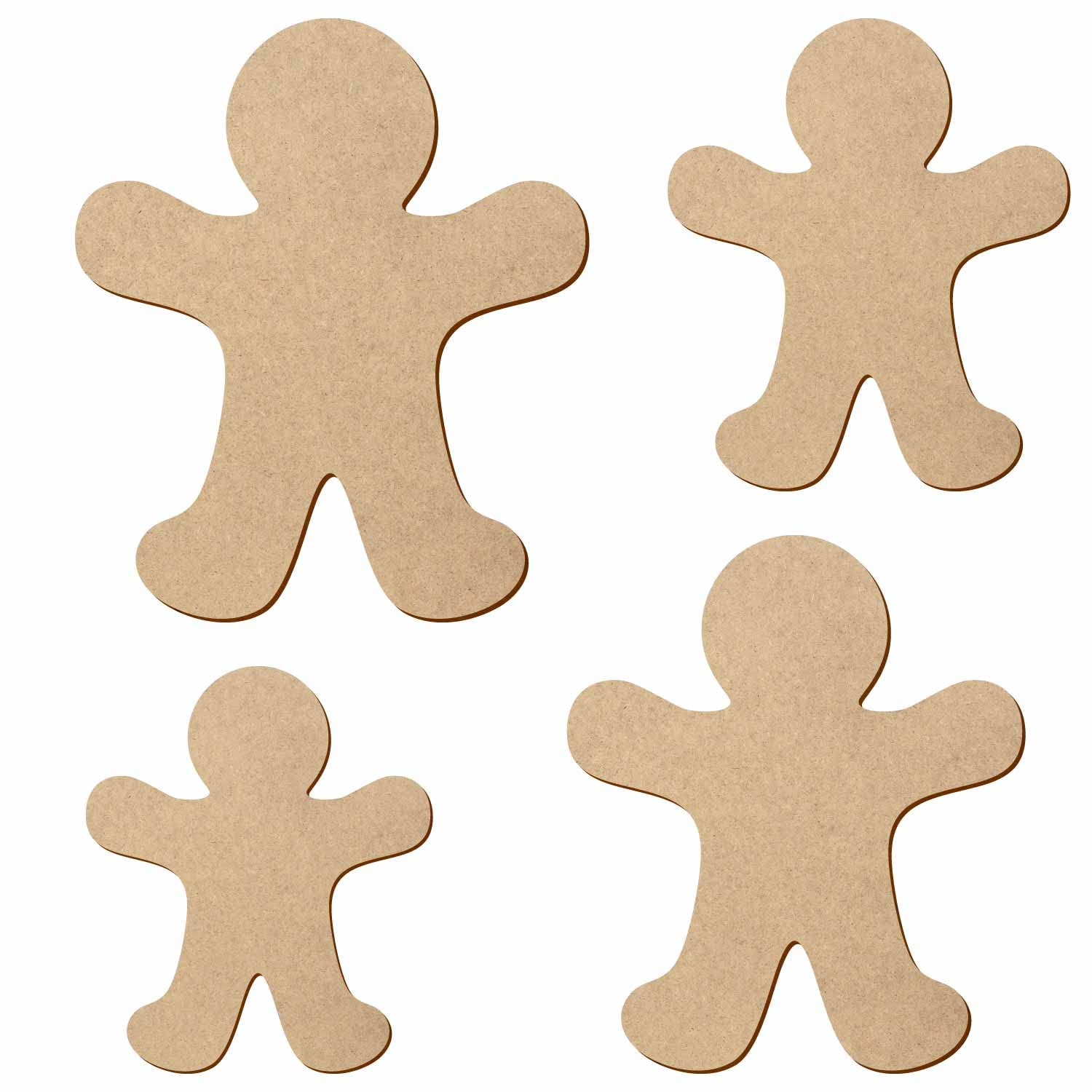 MDF Lebkuchenmann - Deko Basteln 5-50 cm