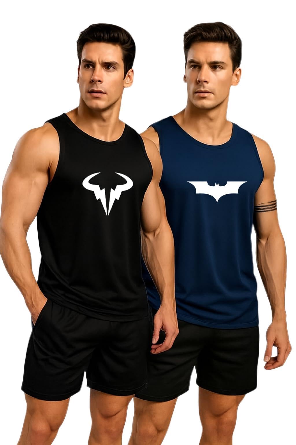 sqf Men's Vest, Baniyan Pack of 2, Multicolour Pack-picture-49