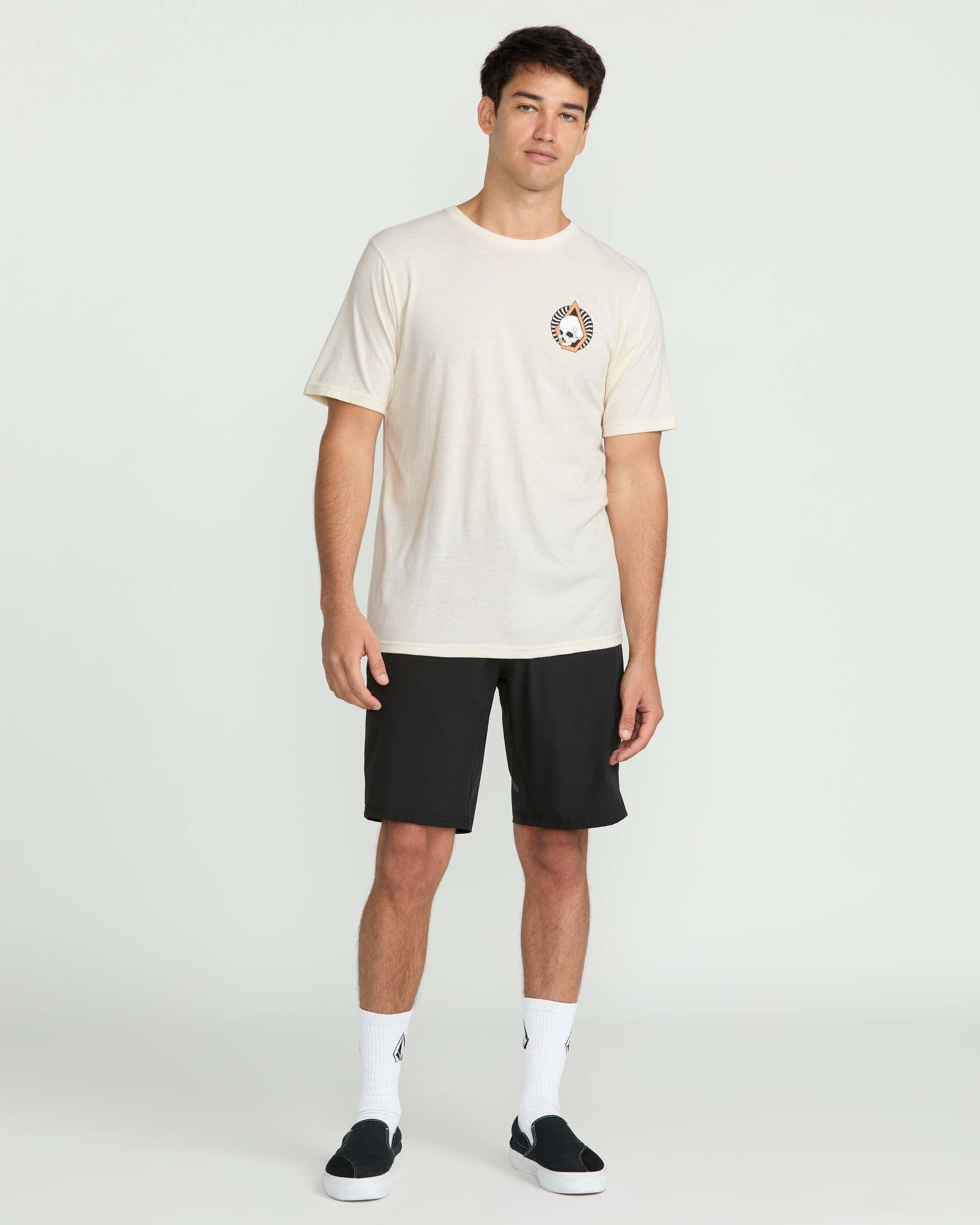 Volcom Camiseta de Manga Corta para Hombre, Mezcla de algodón Suave, Cuello Redondo, Ligera y Transpirable, Ajuste Casual
