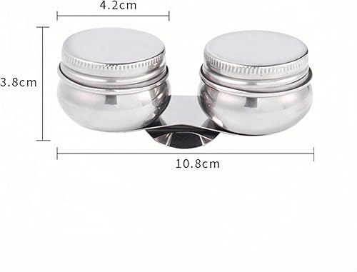 Miniatura 2 de YIUIRUOI 1 juego de aceite de arte de acero inoxidable con tapa a prueba de fugas en forma de tambor para artistas, estudiantes, entusiastas del