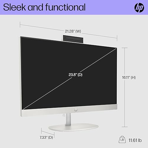 Miniatura 5 de HP PC de escritorio todo en uno de 23.8 pulgadas, pantalla FHD, AMD Athlon Silver 7120U, 8 GB de RAM, SSD de 256 GB, gráficos AMD Radeon, Windows 11