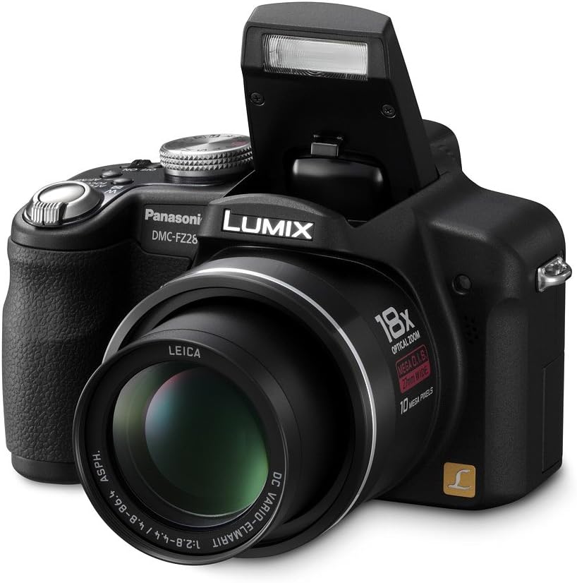 Panasonic DMC-FZ28EG-K Digital Camera 10 Megapixels 18x Optical Zoom 6.9 cm (2.7 Inch) Display Black