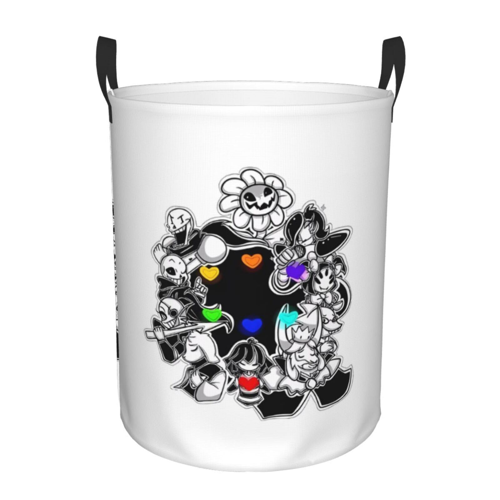 S Circular Hamper – Collapsible Undertail Print Laundry Basket