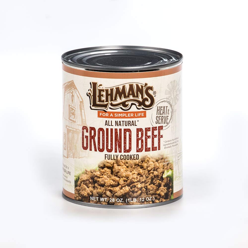 Buy Lehman's All Natural USA Made Ready to Eat Canned Ground Beef Meat