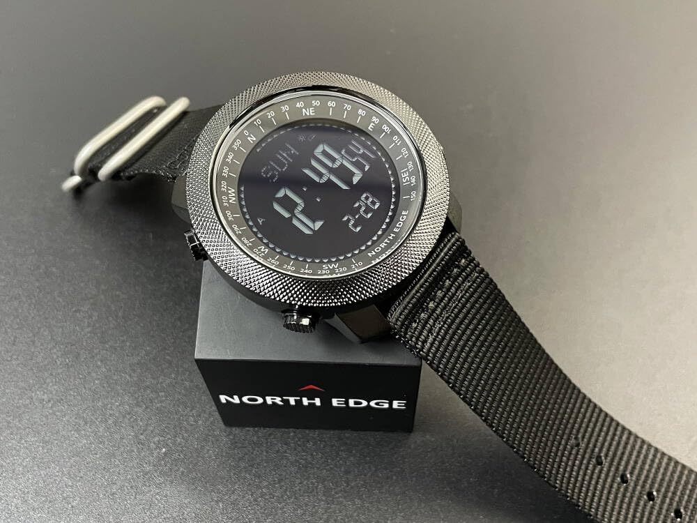 North Edge Apache - Orologio multifunzione per esterni, impermeabile fino a 50 m, con rilevamento di altitudine, pressione, bussola e temperatura, ideale per escursioni, nuoto e corsa