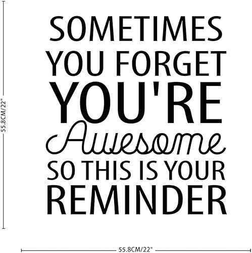 Miniatura 2 de Sometimes You Forget You're Awesome, So This is Your Reminder Classroom Home Decor Wall Art Murals Reutilizables Calcomanías para el hogar para