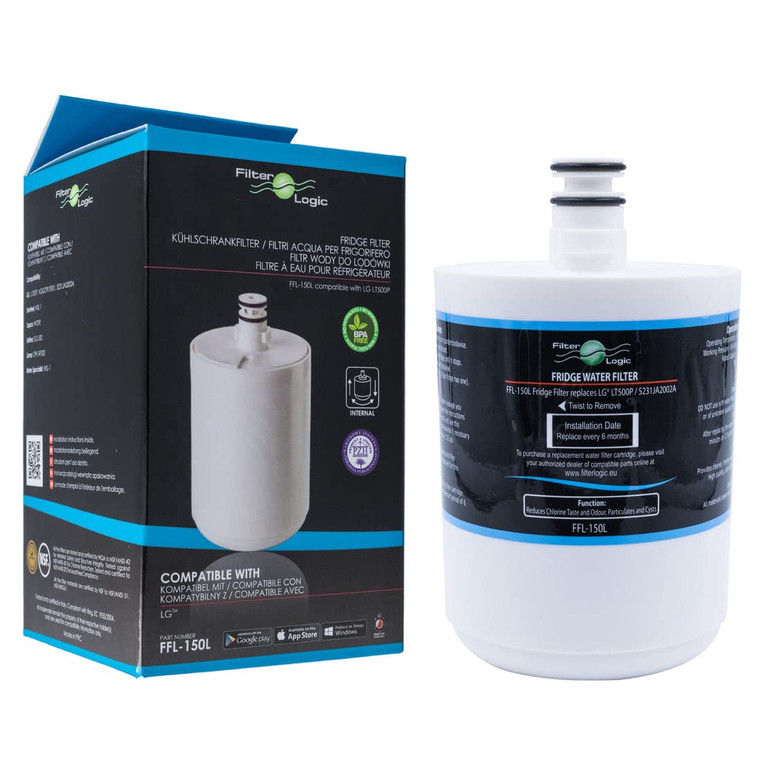 Filterlogic Filtro compatible FFL-150L para LG LT500P 5231JA2002A ADQ72910907