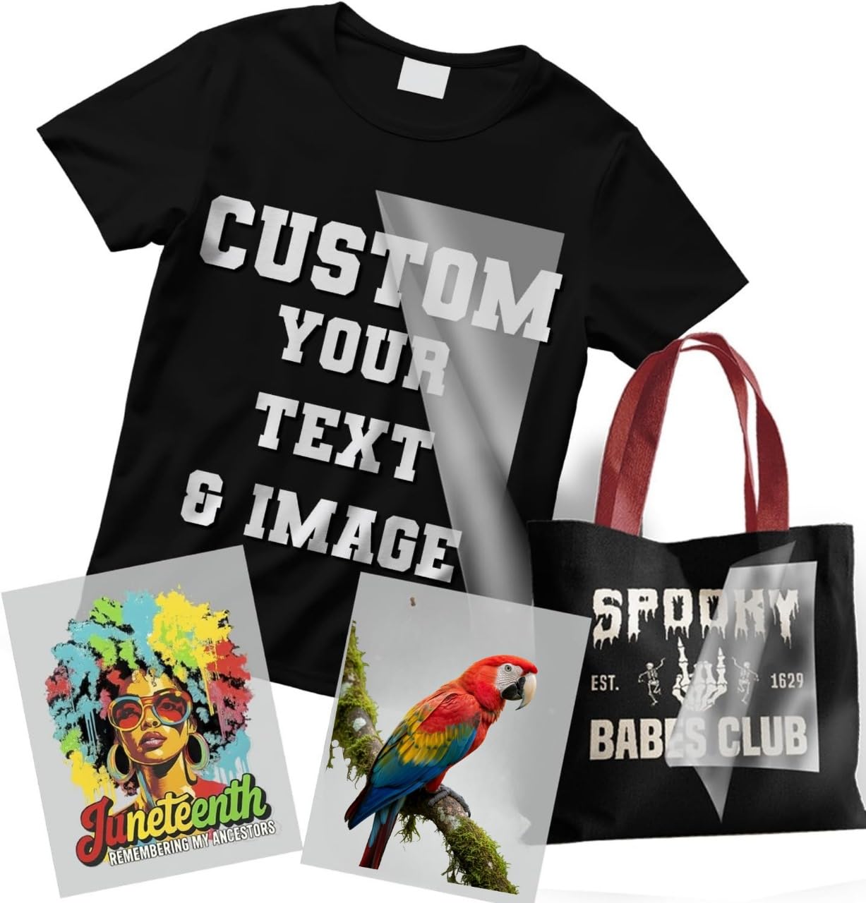 Custom DTF Iron On Heat Transfers – Multi Design Sheet – Personalised DIY T-Shirt Transfer – Ready to Press Custom Graphics – Gang Sheet Printing (22 x 40 Inches)