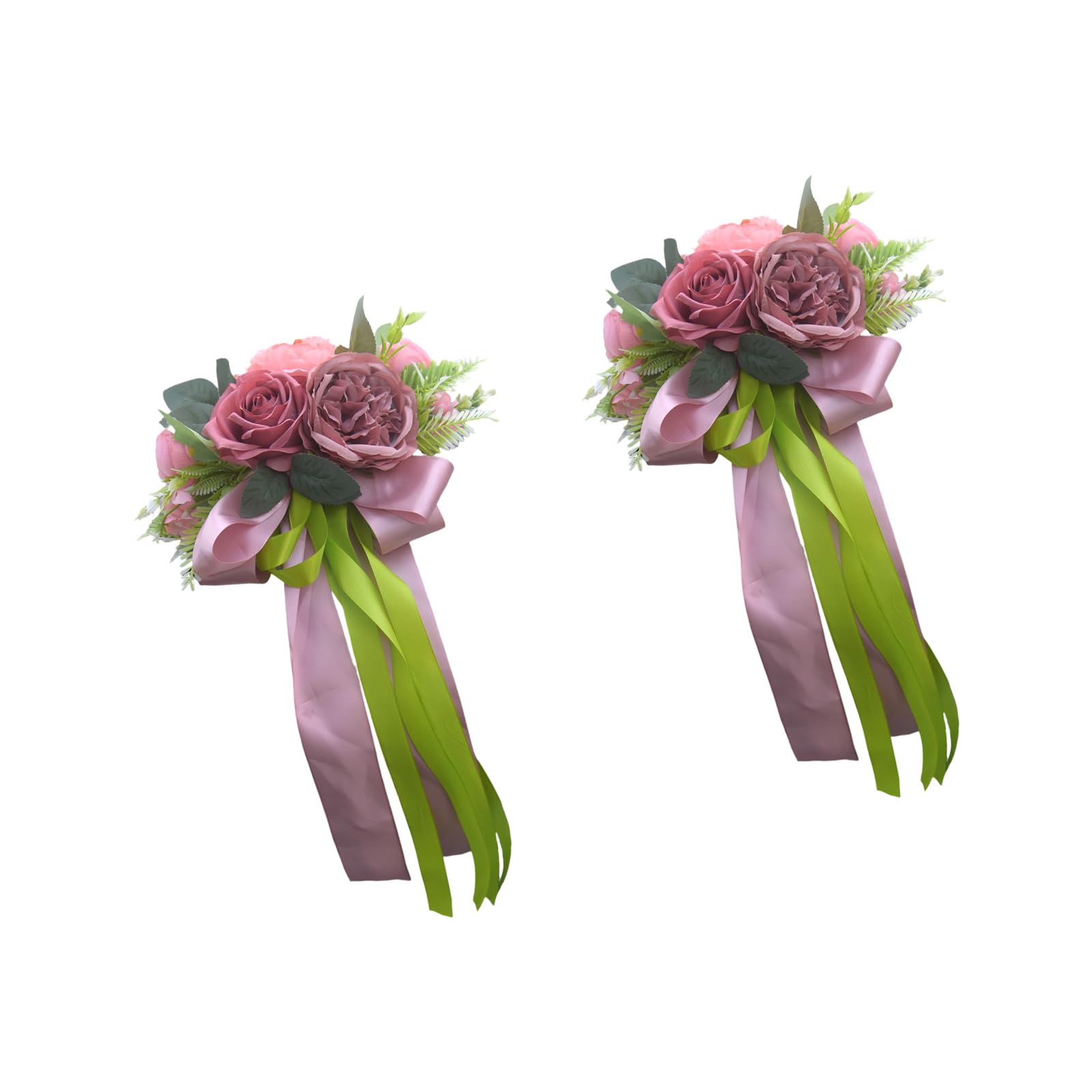 Hsioluted Reclaimable Artificial Floral Embellishments for Bridal Vehicle Adornment Event Themes and Parties Sumptuousness Wedding Car Flower Bedeck