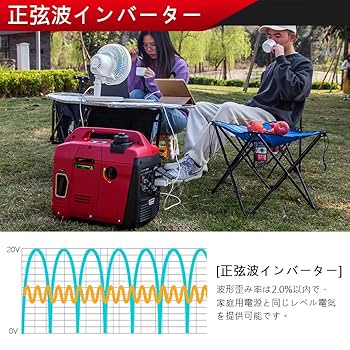 Z*9様 【新品・保証1年】インバーター発電機　1100w 　Aipower Amazon | Aipower APJ1200i インバーター発電機 定格1100W 小型