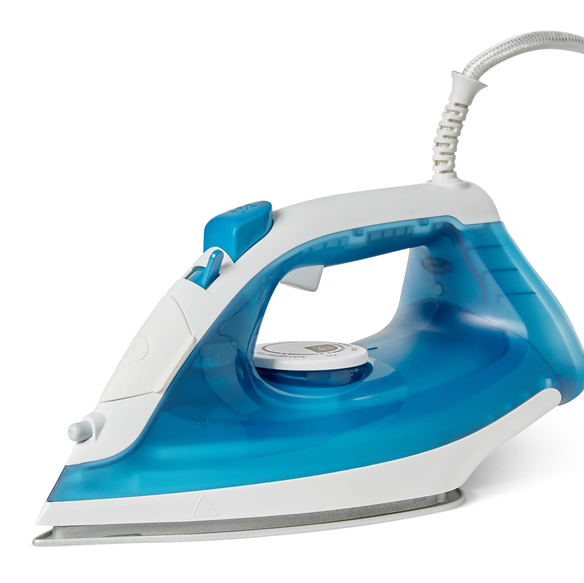 Amazon Basics Steam Iron with Nonstick Soleplate, 1800W, 20g Continuous Steam, 200ml Tank, Blue