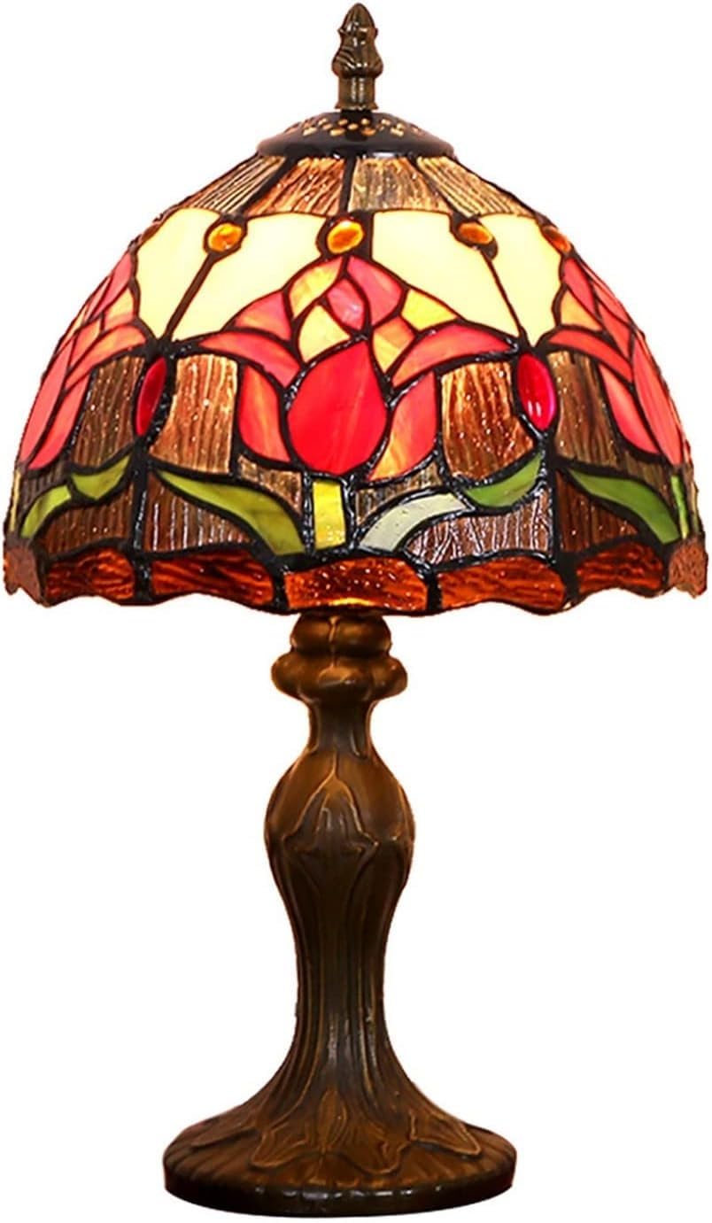 DFAEEKIYO Table Lamp Stained Glass Handmade Desk Creative Decorative Light
