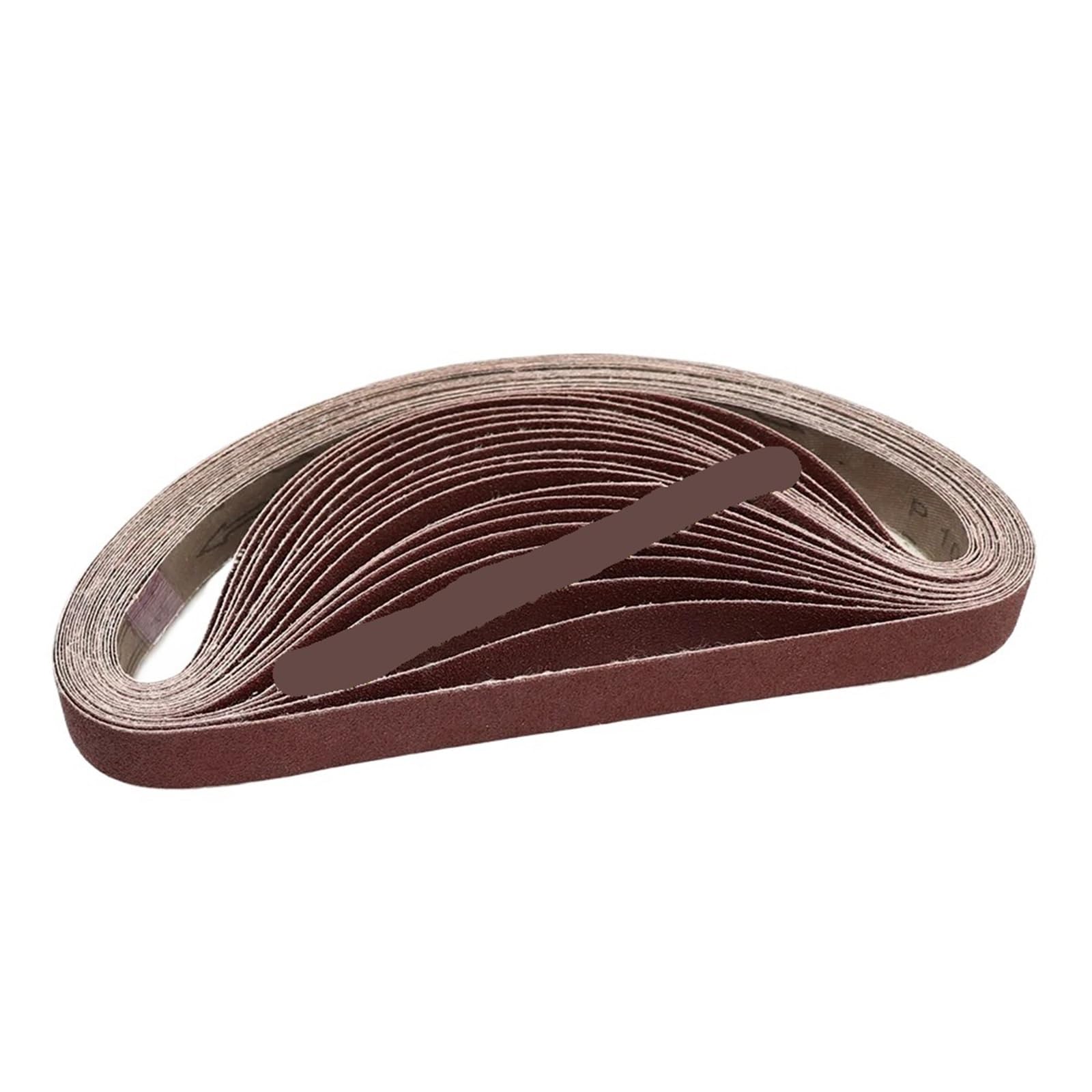 10 nastri abrasivi per levigatrice da 760 x 25 mm, per lucidatura di legno e metallo, grana 40-1000 (60)
