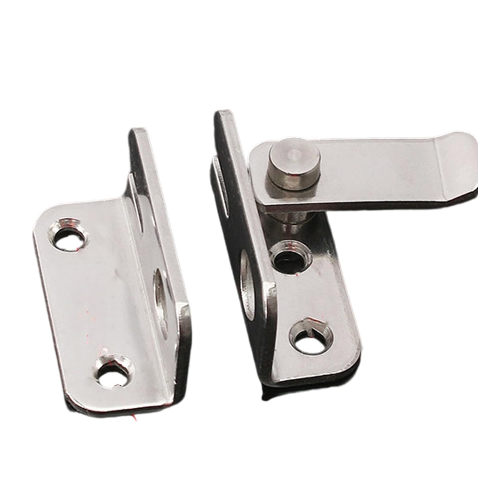 Jazuaiao Small Trumpet Right Of 2 Untarnished Door Latches Strong Security Hook For Sliding Entrances Barn Entrances Pet Enclosures Strong Door Secure