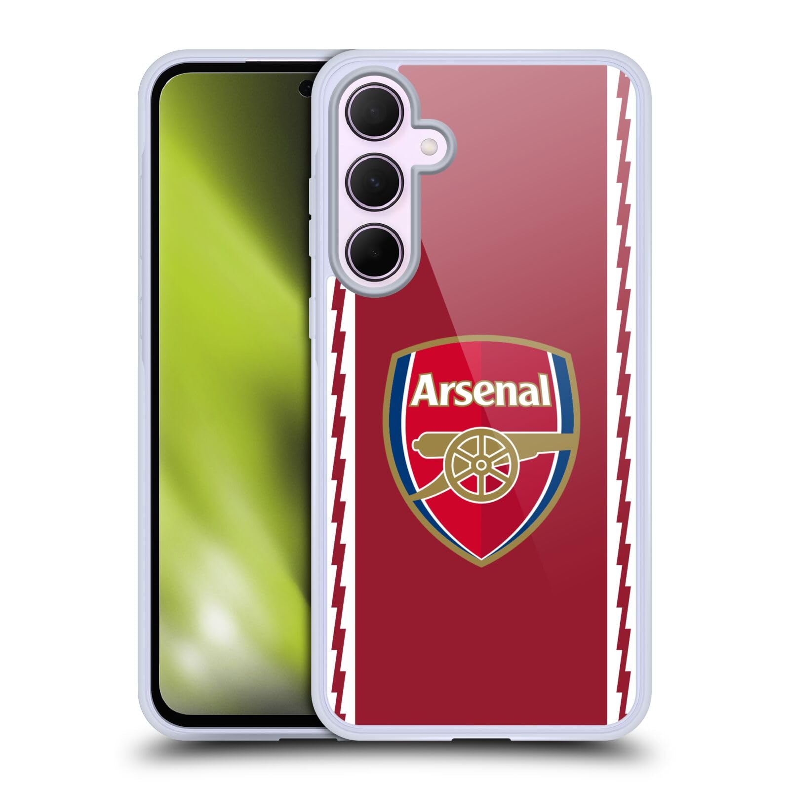 Head Case Designs Officially Licensed Arsenal FC Home 2022/23 Crest Kit Gel Case [Military Grade Protection] Compatible With Samsung Galaxy A35 5G — image 1