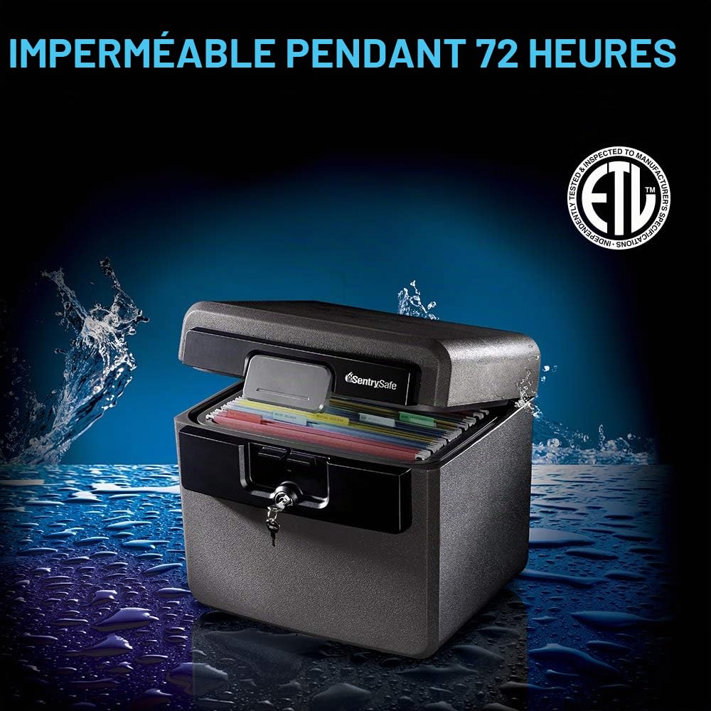 SentrySafe HD4100CG Fichier ignifuge étanche Noir