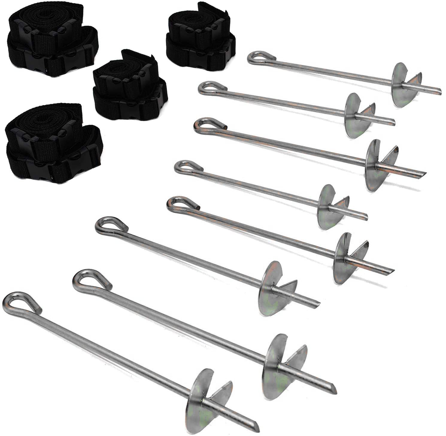 Skyhigh Double Strength Trampoline Tie Down Anchor Kit with Galvanised Steel Stakes