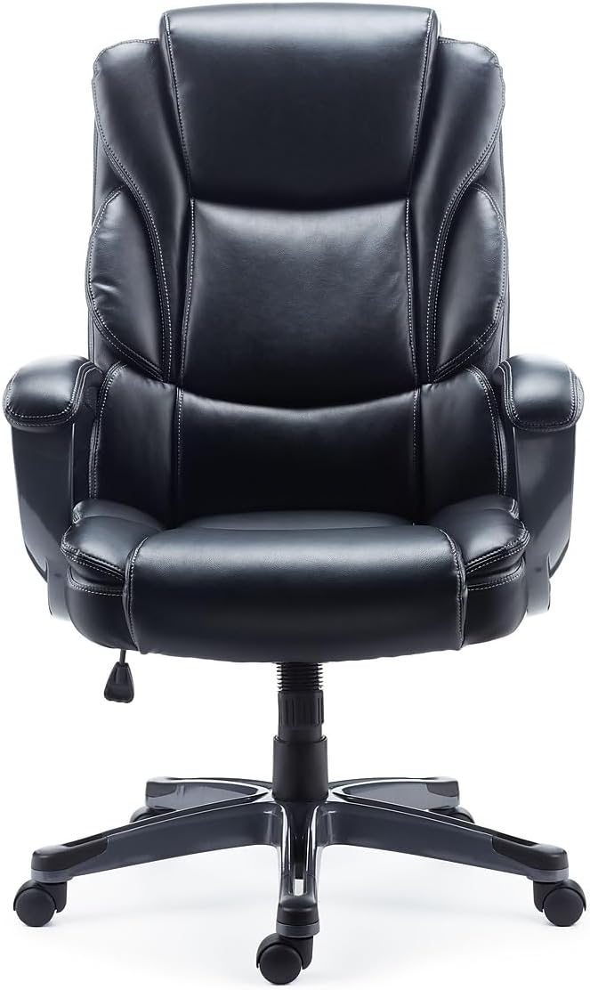 Staples 2710763 Mcallum Bonded Leather Managers Chair Black