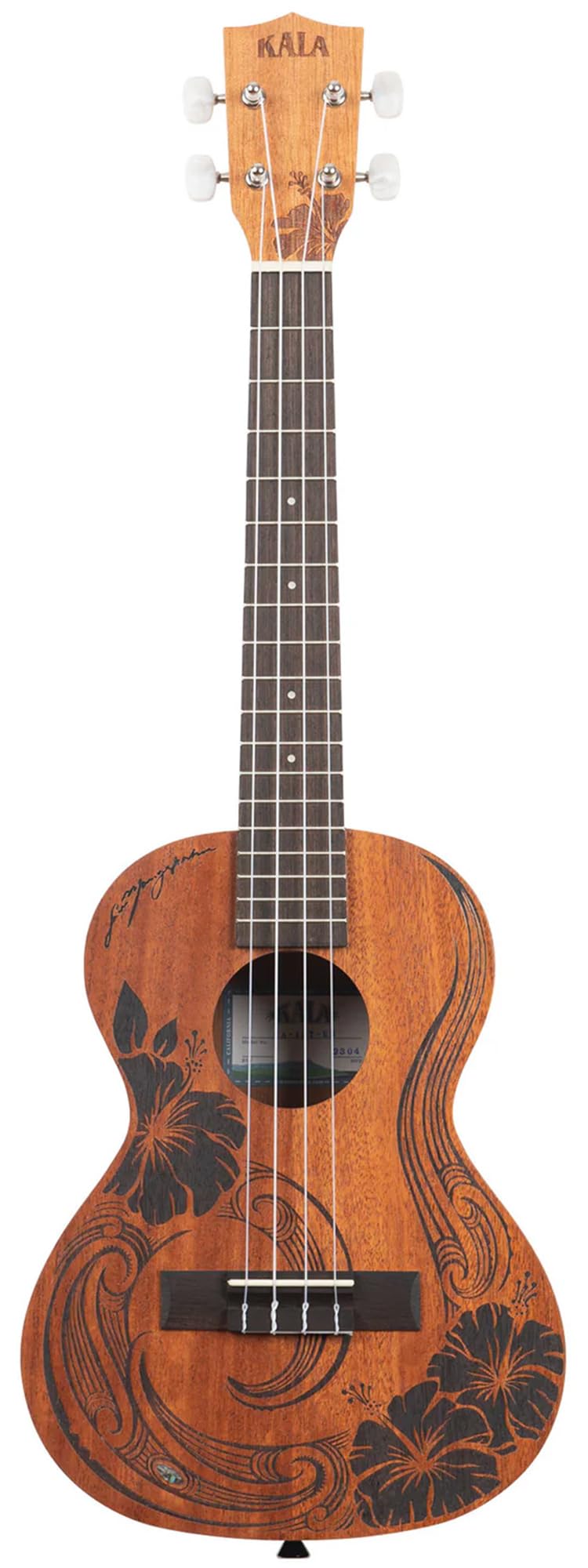 Kala Unity - Ukelele tenor de caoba, paquete con bolsa de concierto, afinador, correa, cuerdas y paño de pulido Austin Bazaar