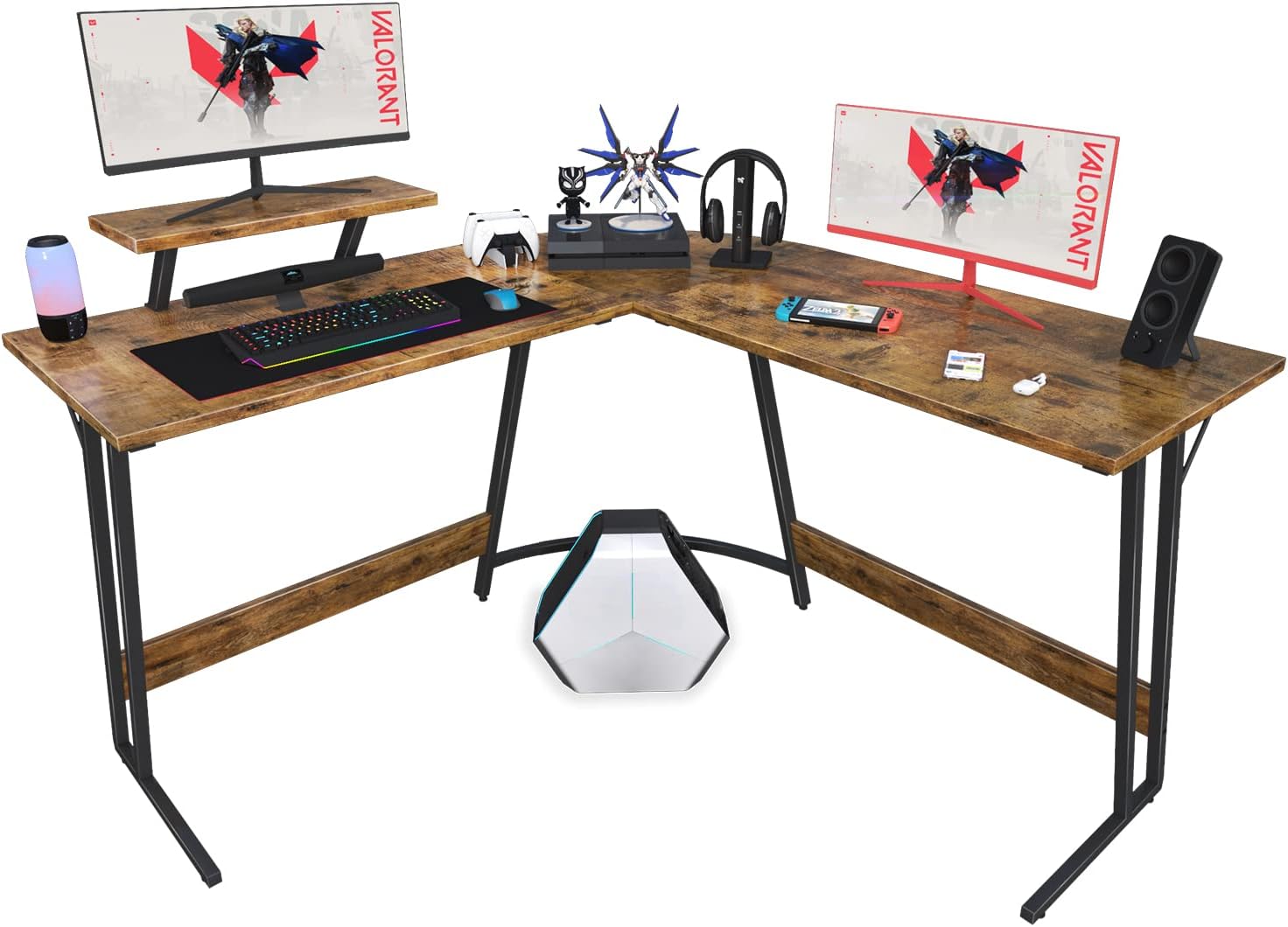 Homall L Shaped Gaming Desk 51 Inch Computer Corner Desk Pc Gaming Desk