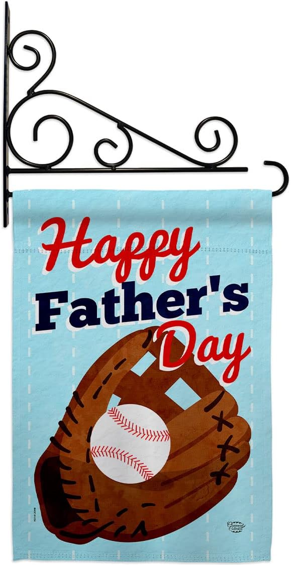 Day Game Garden Flag Set Wall Holder Family Father Dad Daddy Papa Grandpa Best Parent Sibling Relatives Grandparent House Banner Small Yard Gift Double-Sided, Made in USA