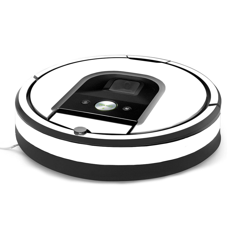 MightySkins Skin Compatible with iRobot Roomba 960 Robot Vacuum - Solid White | Protective, Durable, and Unique Vinyl Decal wrap Cover | Easy to Apply