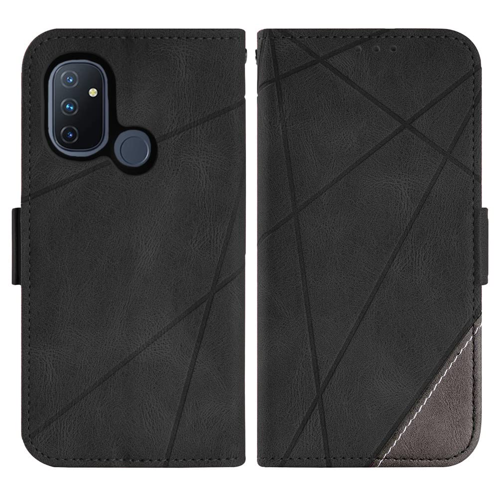 Asuwish Phone Case For OnePlus Nord N100 With Tempered Glass Screen Protector And Lace Wallet Cover