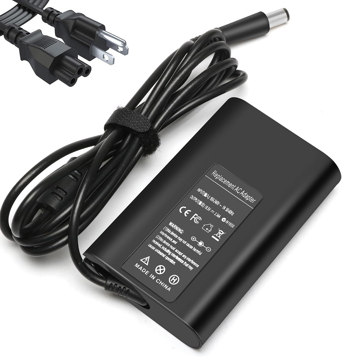 65W LA65NS2-01 Laptop Charger Compatible with Dell Latitude 5400 5500 5480 | 5490 5580 5590 7400 7480 7490 7390 7290 7280 3440 E5400 E5420 E5450 E5470 E5480 E5570 E6420 E6430 E6540 E7470 E7480 Adapter