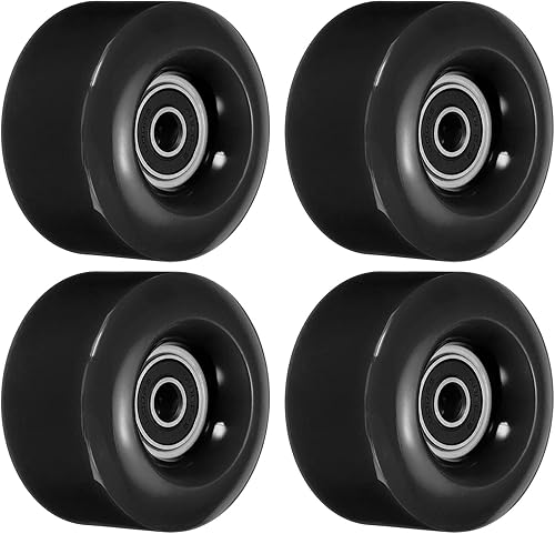PATIKIL Ruedas de patín de 1.260 x 2.283in con rodamientos, paquete de 4 patines de repuesto 82A para patineta de doble fila para interiores o