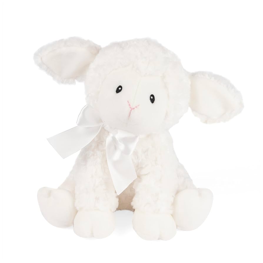 新品　2005年　Baby Gund Fluffles 子羊のぬいぐるみ　シープ BABY GUND FLUFFLES THE CREAM LAMB FLOPPY LOVEY PLUSH ANIMAL