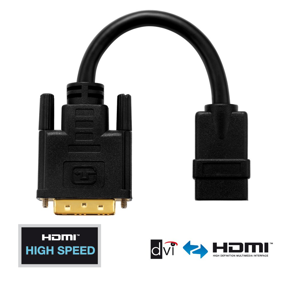Adattatore Video DVI Femmina A HDMI Maschio – Adattatore Sm-pc #e250
