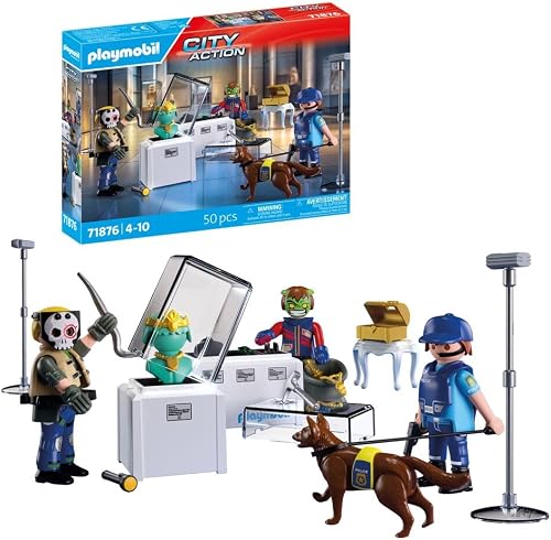 Playmobil Playmobil 71877 Unidad Policial Montada - Novedades 2025 - El Mundo Click 1 Playmobil 71876 · Action Heroes Robo de Diamantes Juguete de Aventuras