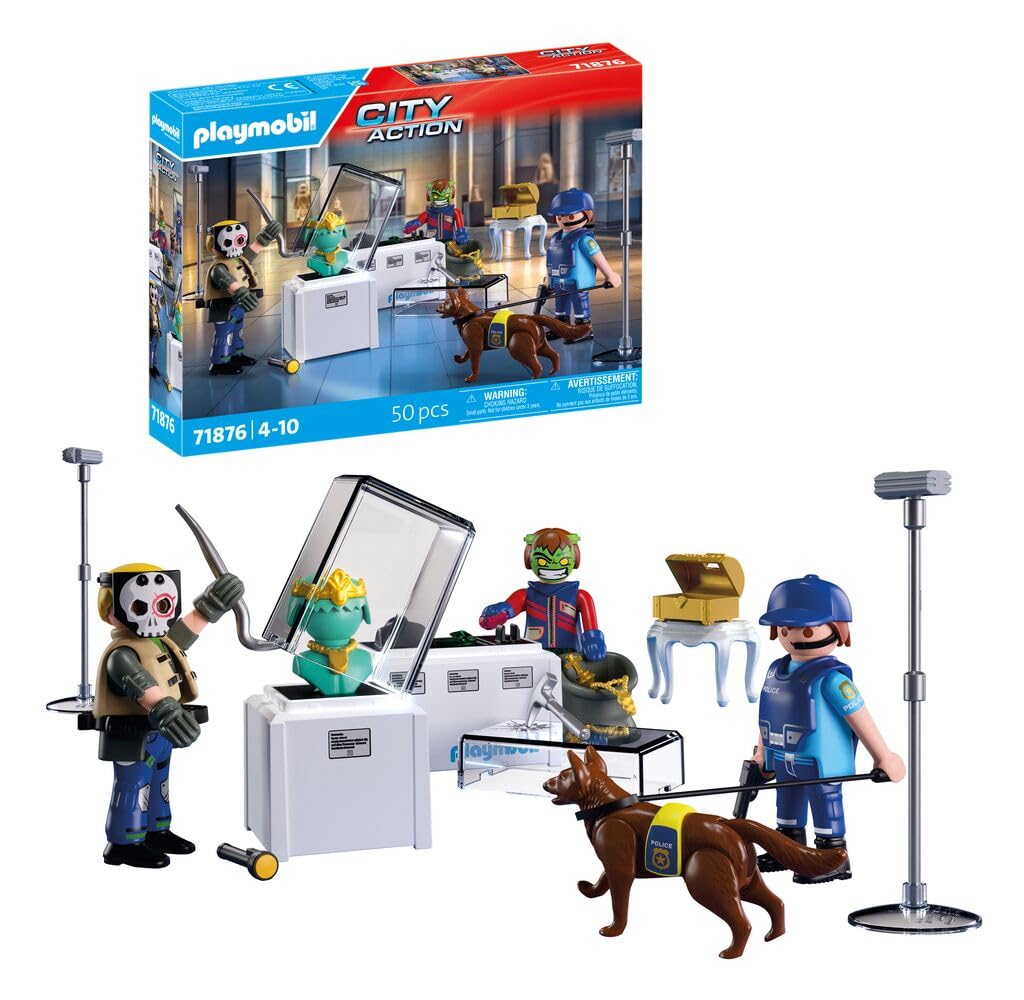 PLAYMOBIL | Action Heroes | Diamantenraub | Abenteuer-Spielzeug mit Spannung & Action | Fördert Rollenspiele und Teamarbeit | Mit vielen Details & Zubehör | Für Kinder ab 4 Jahren | 71876