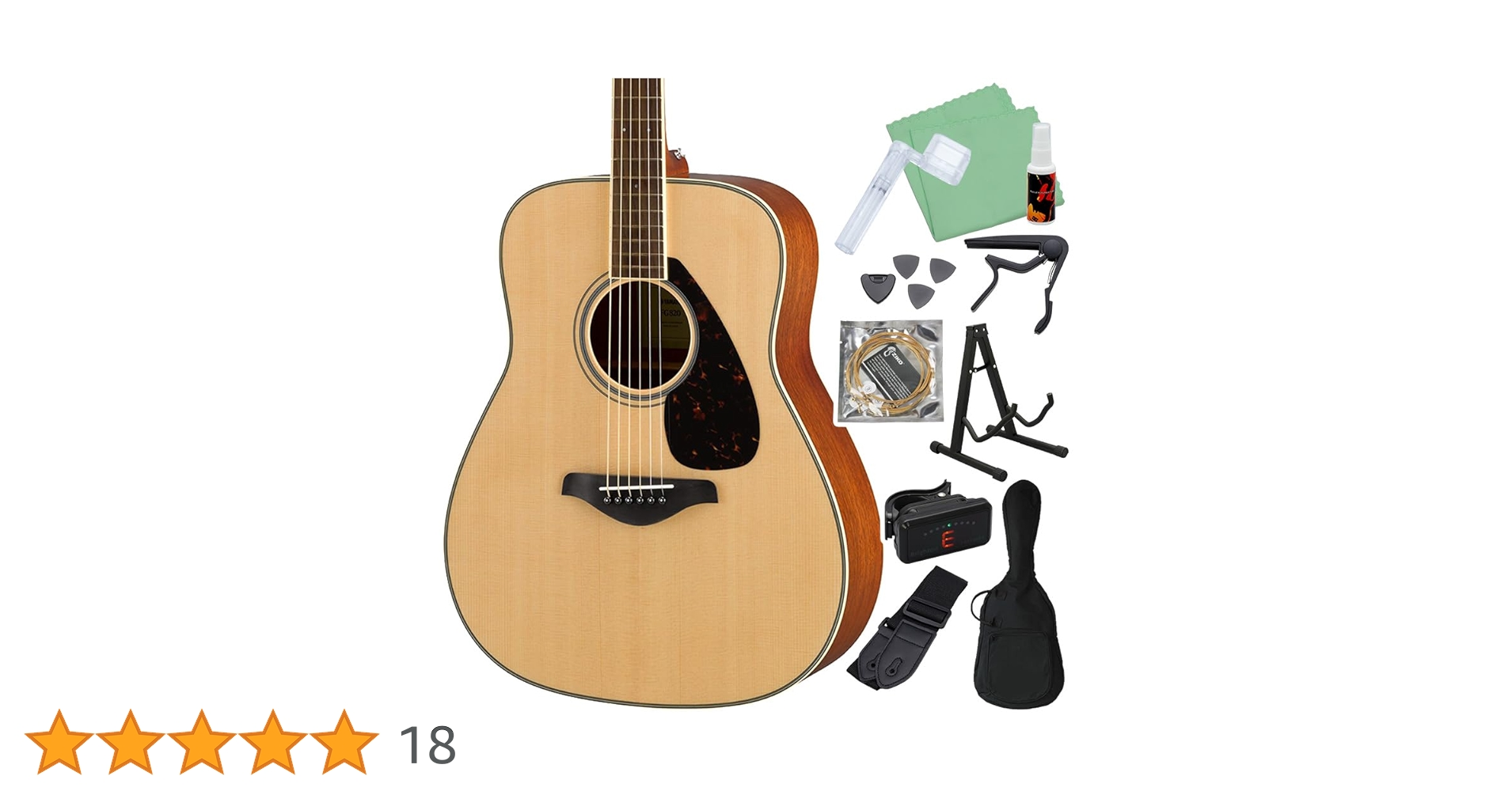 Amazon | YAMAHA FG820 NT アコースティックギター初心者12点