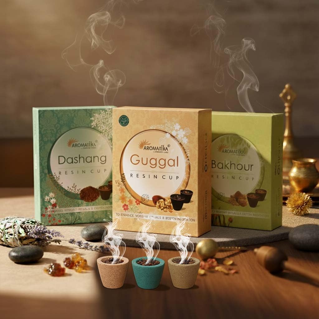 Sambrani Dhoop Cups for Puja and Hawan Rituals | 36 pcs Loban Cups | Promote Positivite Energy with Guggal, Dashang & Bakhour Fragrances | Long-Lasting Aroma for Meditation and Home Purification-picture-13