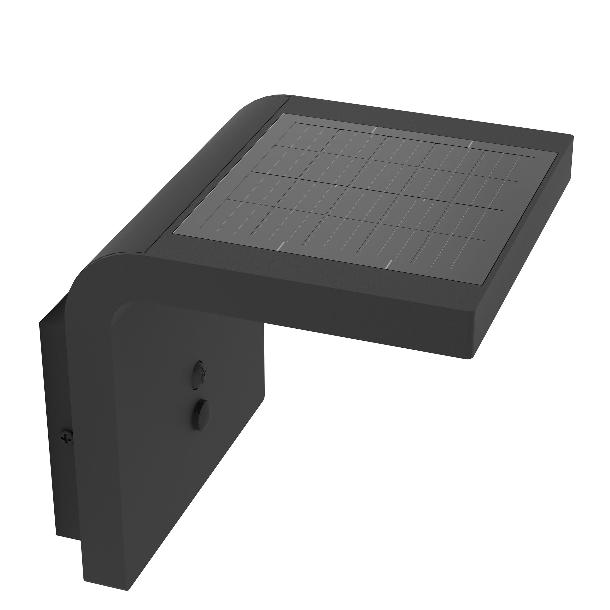 Eglo Lampada a muro LED per esterni Spiante, lampada solare per esterni | con rilevatore di movimento, plastica nera, illuminazione per esterni, IP44