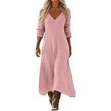 Cethrio Summer Dresses for Women 2026 Casual 3/4 Length Sleeve Empire Waist Maxi Dress Flowy Beach Vacation Boho Sundress
