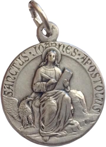 Amazon.com: I G J Saint John the Apostle and Evangelist Silver Medal ...