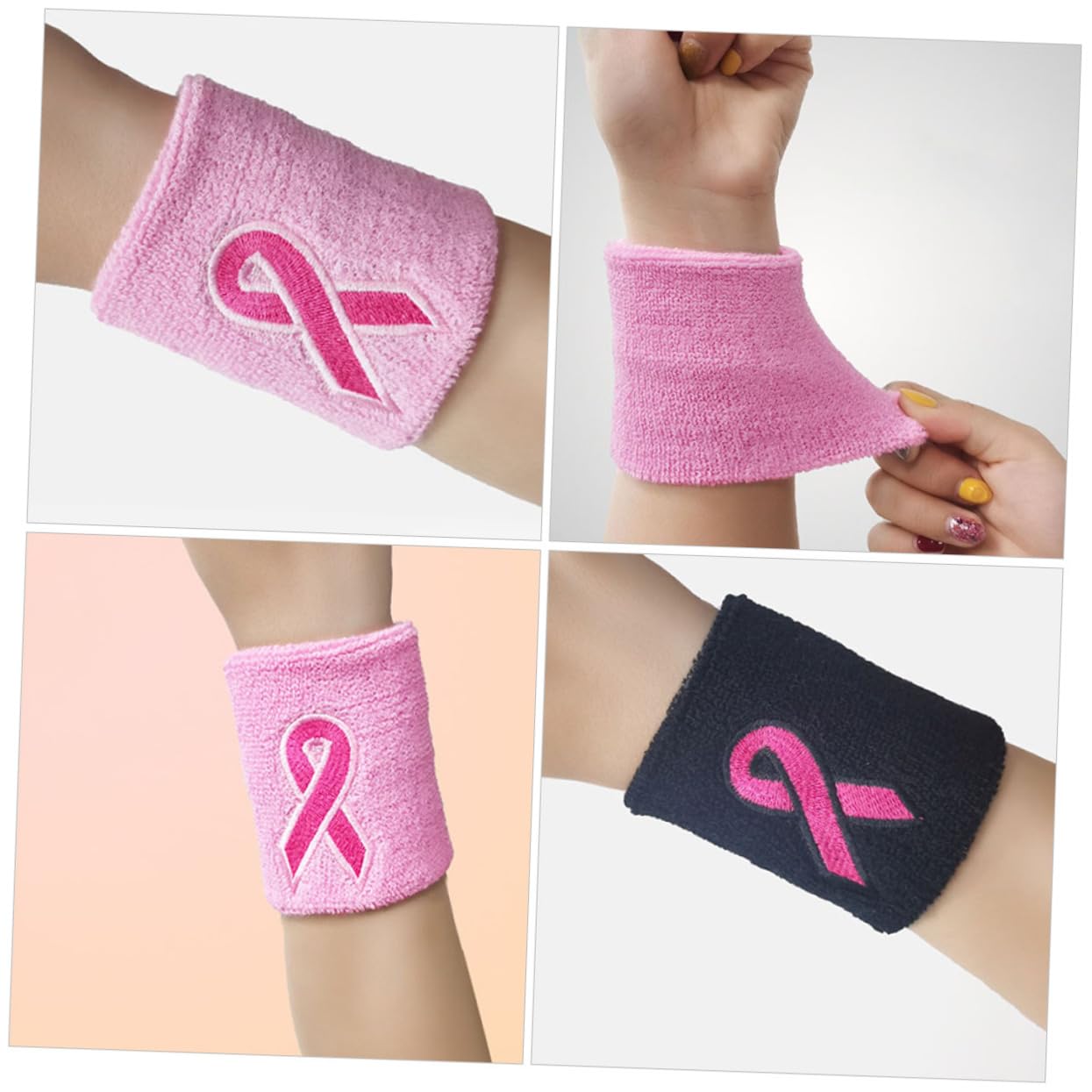 Toyvian Fascia Protezioni Per I Polsi Che Assorbono Il Sudore Polsino Di Compressione Braccia Da Polso Traspirante Braccialetti Da Ciclismo Graffe Poliestere