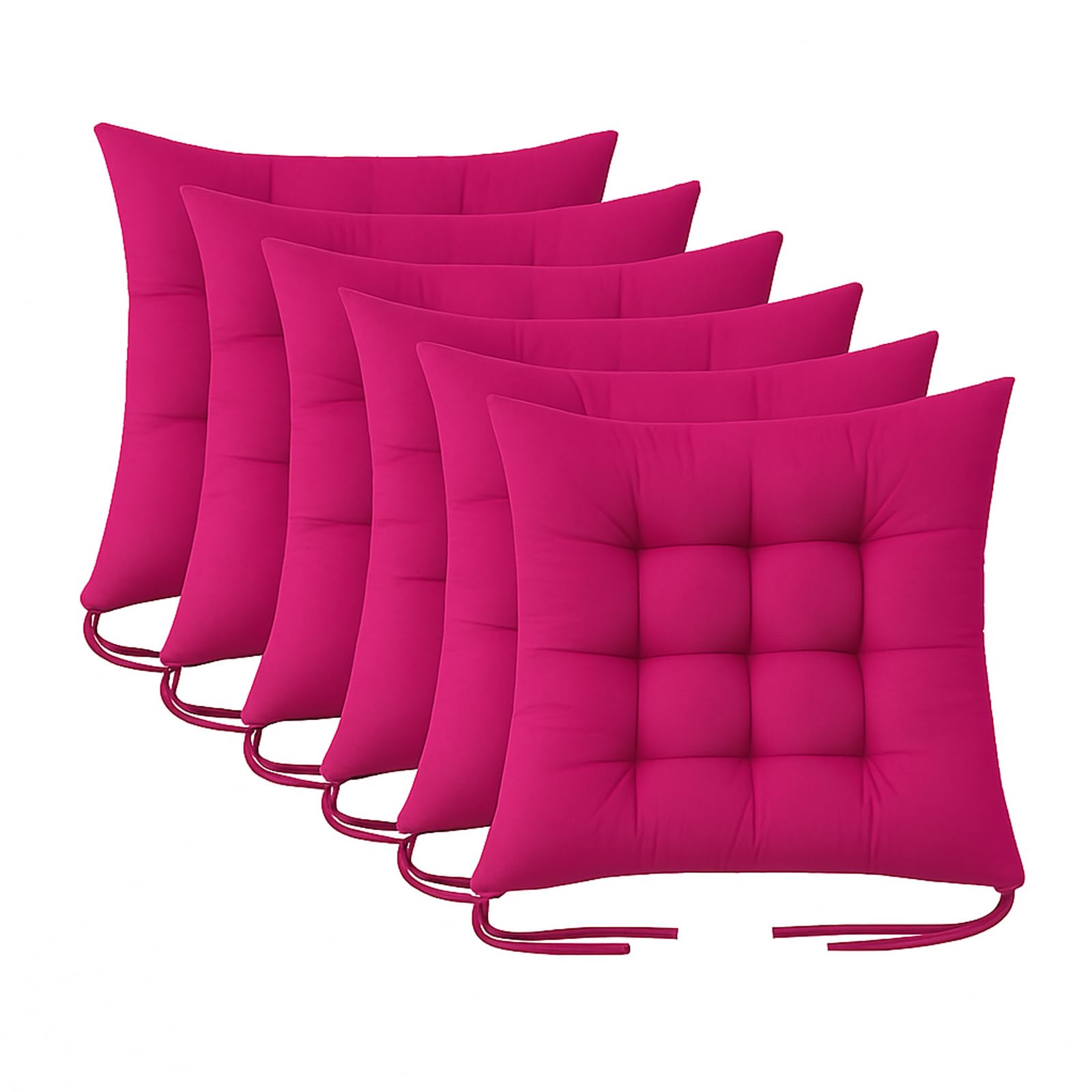 Cushion Chair Pad Cushions, Tie-on Dining Chair Pads, 38x38x5 cm Hypoallergenic Soft Polyester Tie-on Chair Pads, Wide