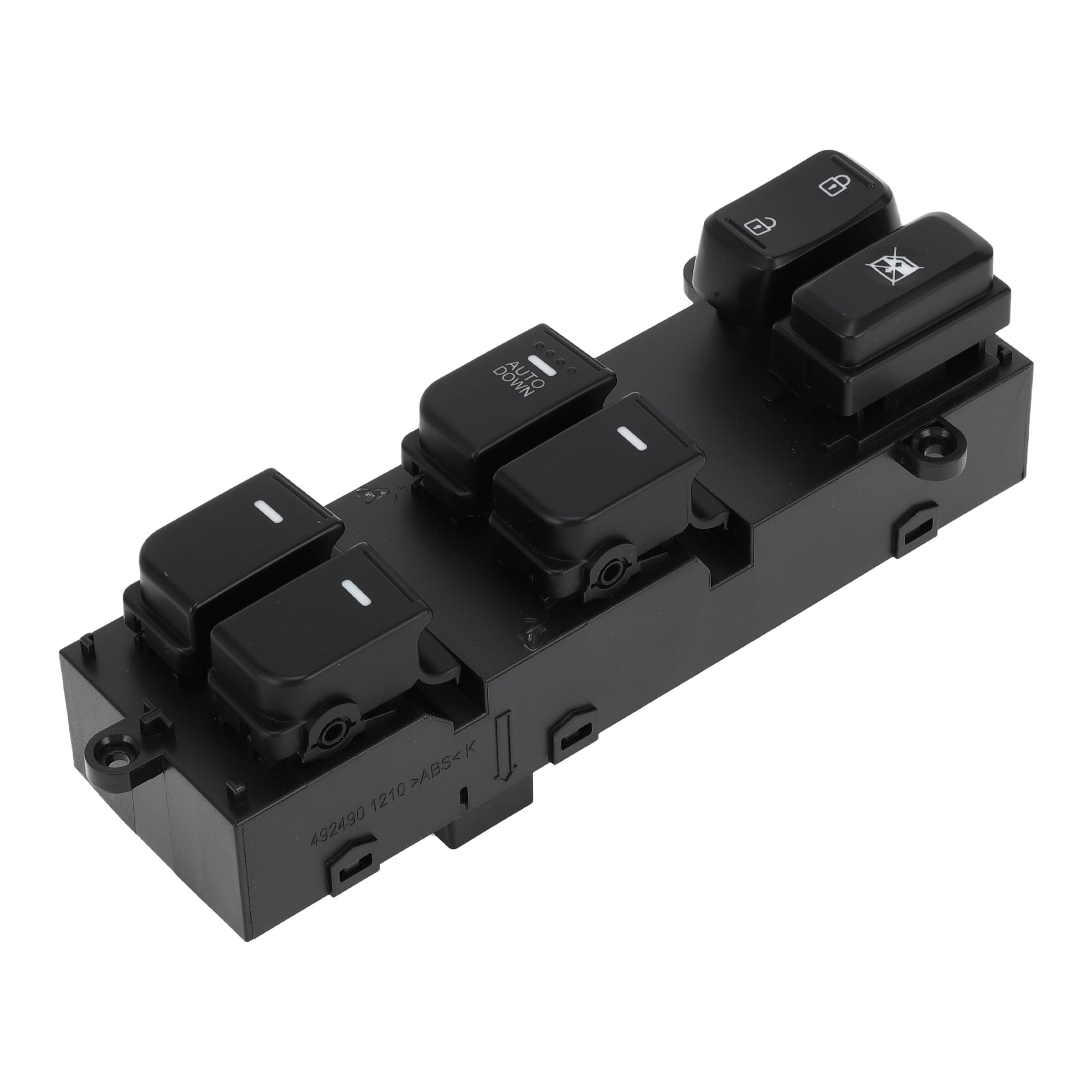A ABSOPRO Power Window Switch No.935702T500 Front Left Driver Side Window Control Switch for Kia Optima 2014-2015 Black