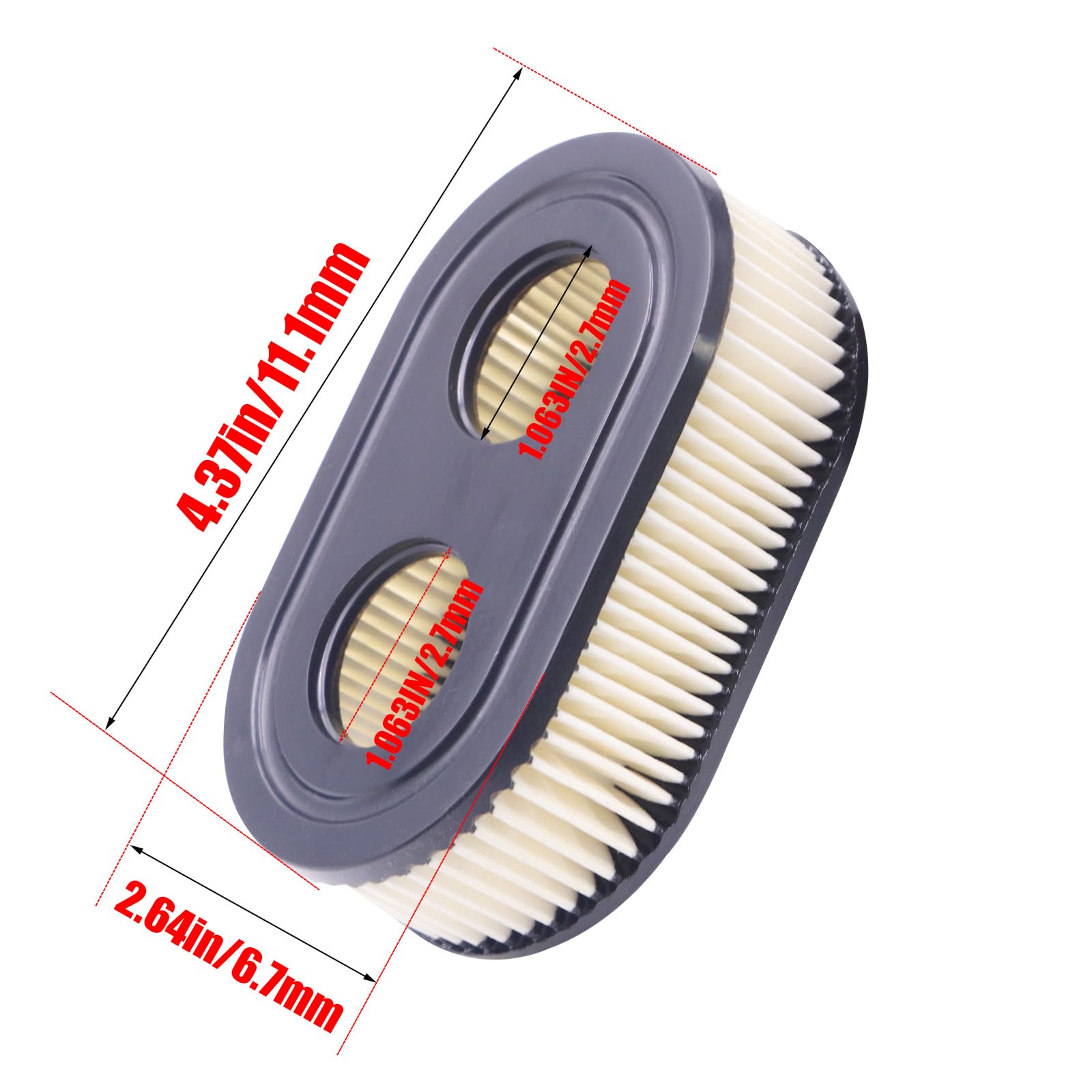 TKCBCD 593260 Air Filter Lawn Mower Air Cleaner Filters Replacement for 4247 5432 5432k 09P00 09P702 500EX 550EX 575EX 625EX 675EXI 725EXI Series Engine, 4 Pack Air Filter