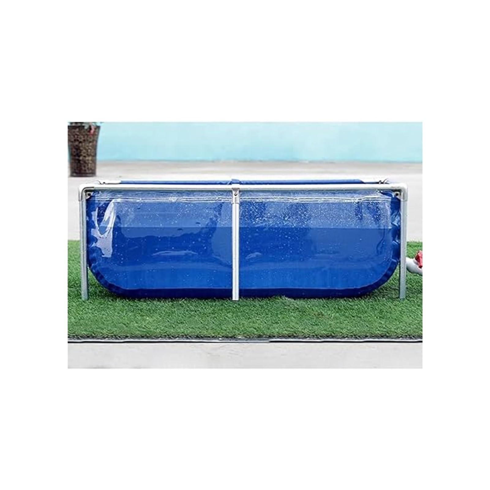 Aquarium de jardin pour koïs en toile PVC robuste et structure renforcée