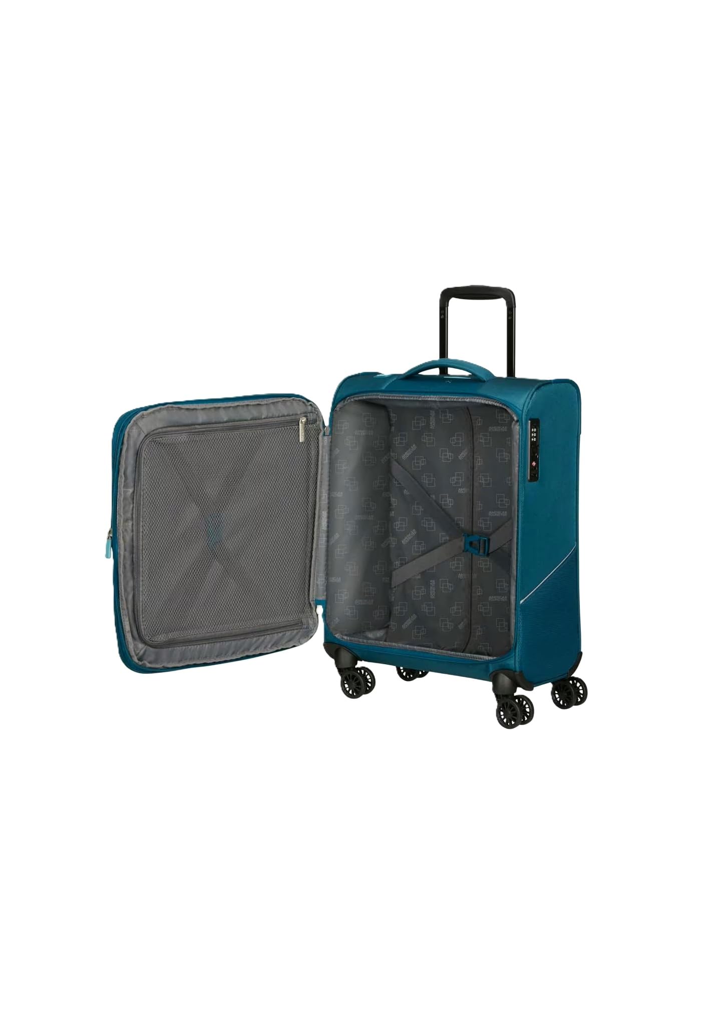 American Tourister carrello Summerride Spinner 55/20 EXP TSA Trolley Totally Teal petrolio