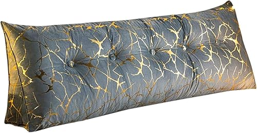 Funda de almohada de lectura triangular copetuda para cama matrimonial, individual, queen, king, cabecero de cama, funda de cojín para respaldo,