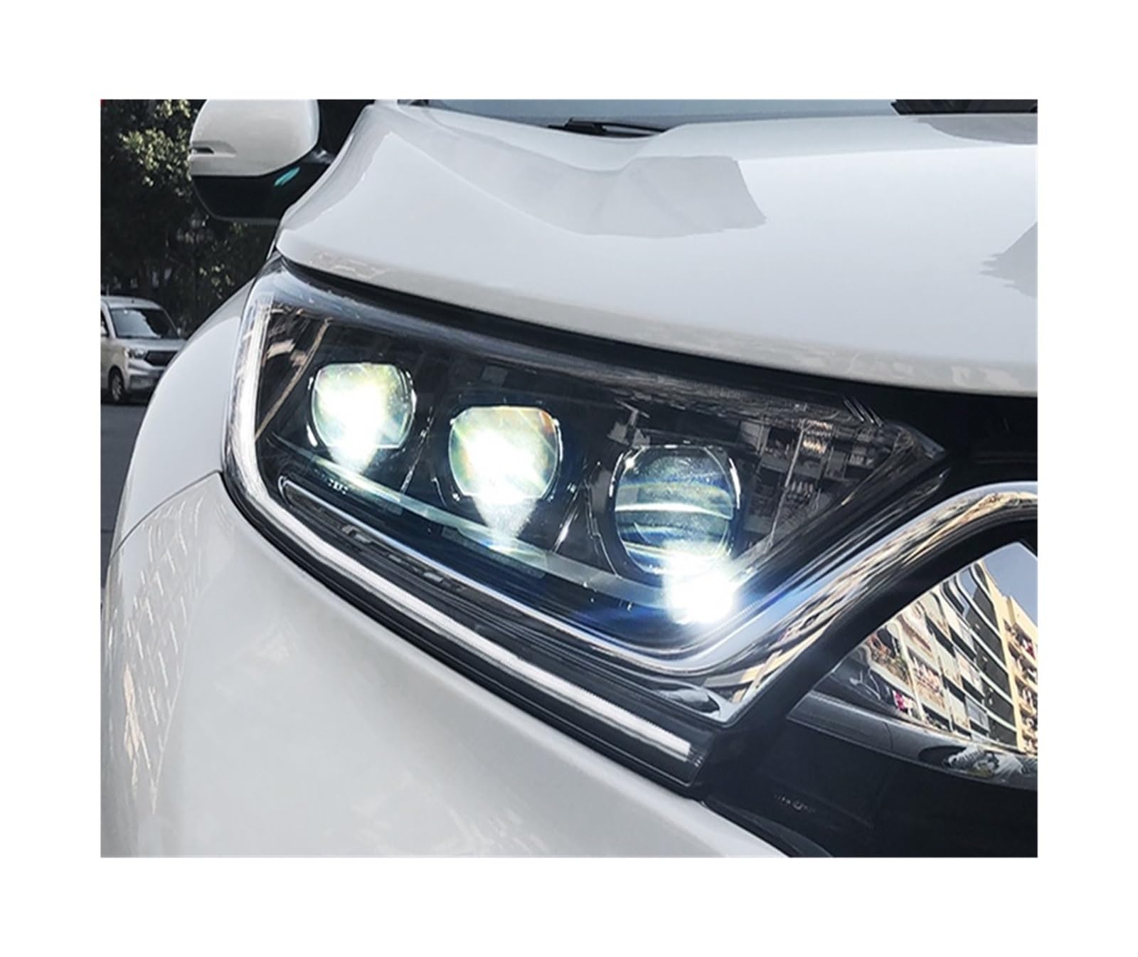 LED Blue Start DRL Daytime Running Light 6 Low And 6 High Lens Moving Turn Signal Lights Compatible With CR-V 2017-2022